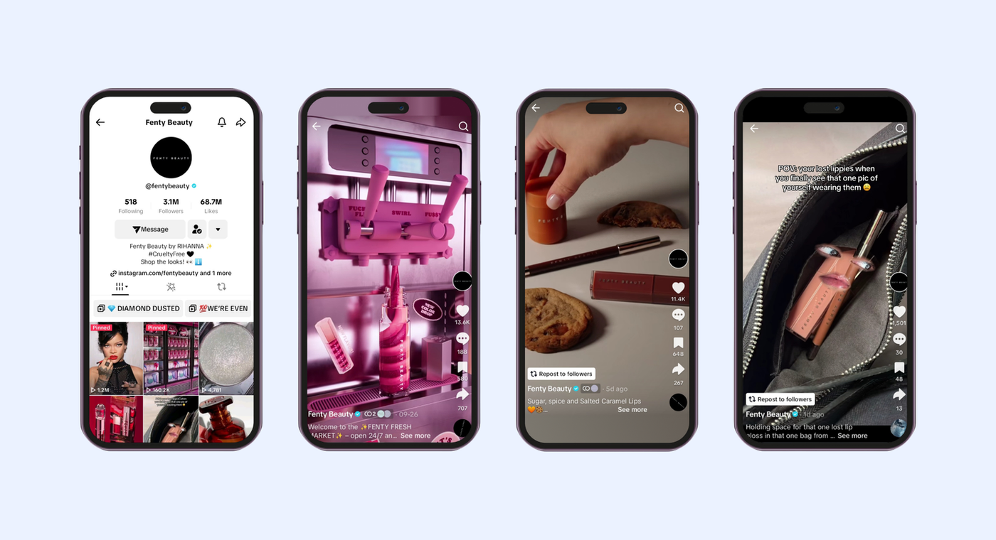 Fenty Beauty TikTok account