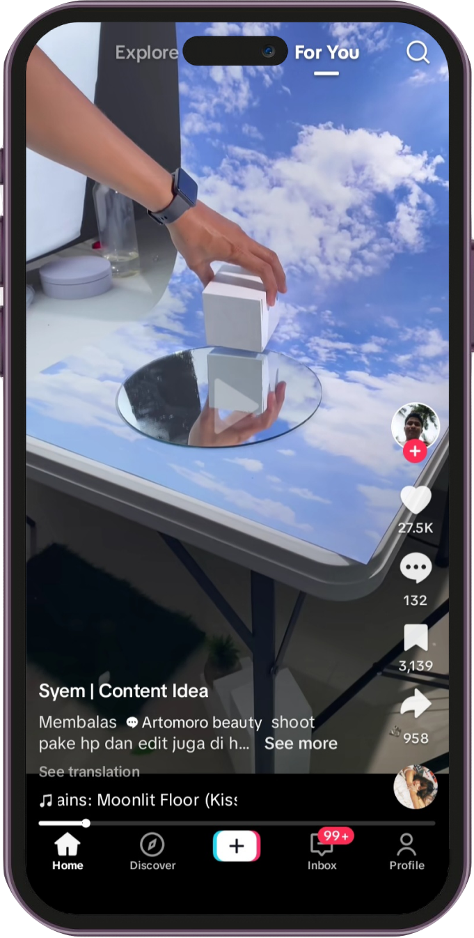 Example of TikTok trends