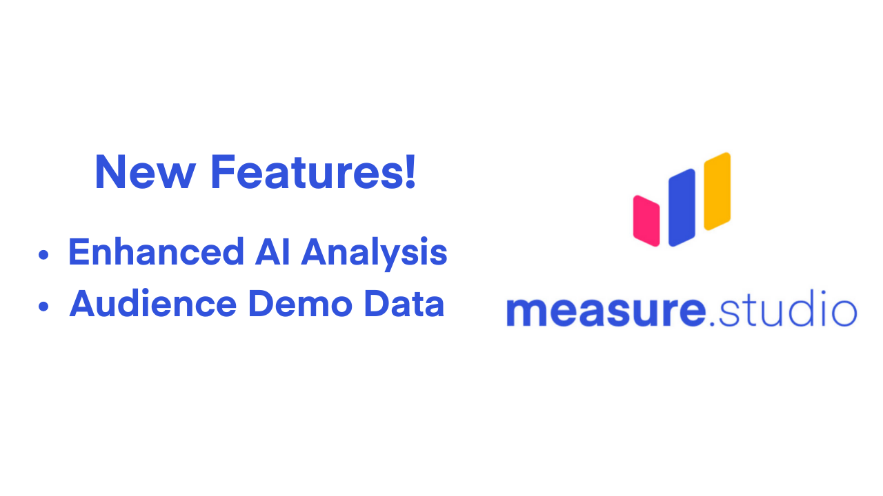 New Features: Expanded AI Content Analysis and Audience Data for Dashboards, Reports Now Available