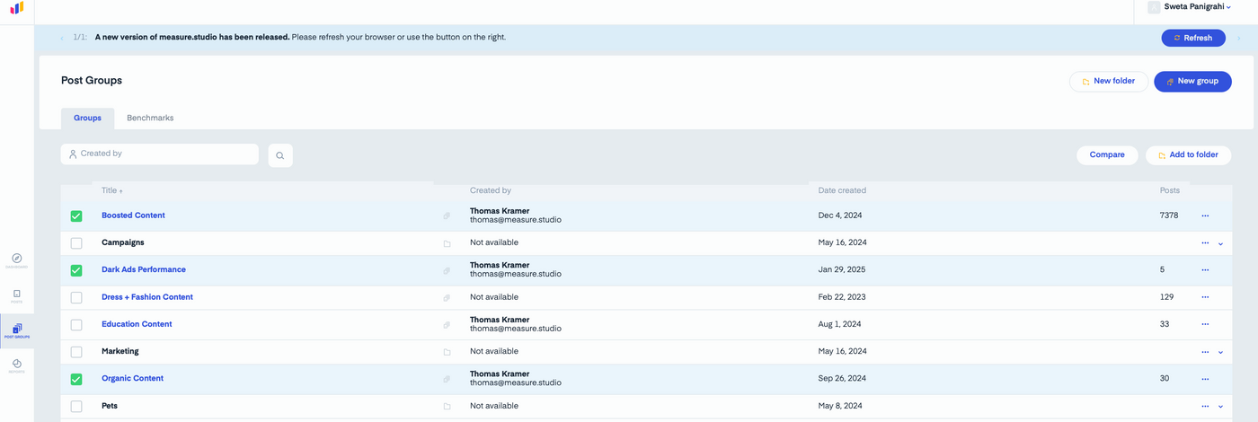 Paid & Organic Post Groups