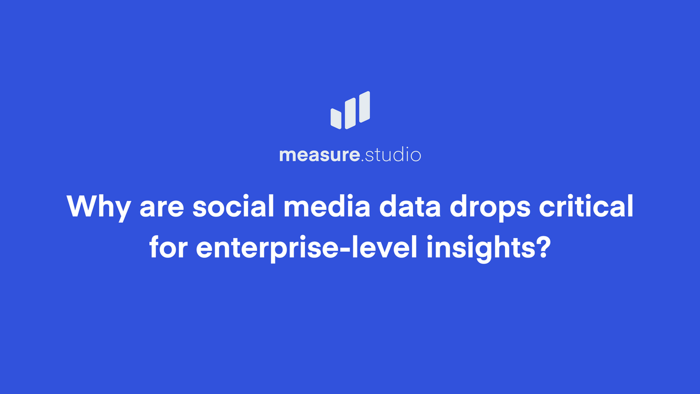 Why Are Social Media Data Drops Critical for Enterprise-Level Insights?