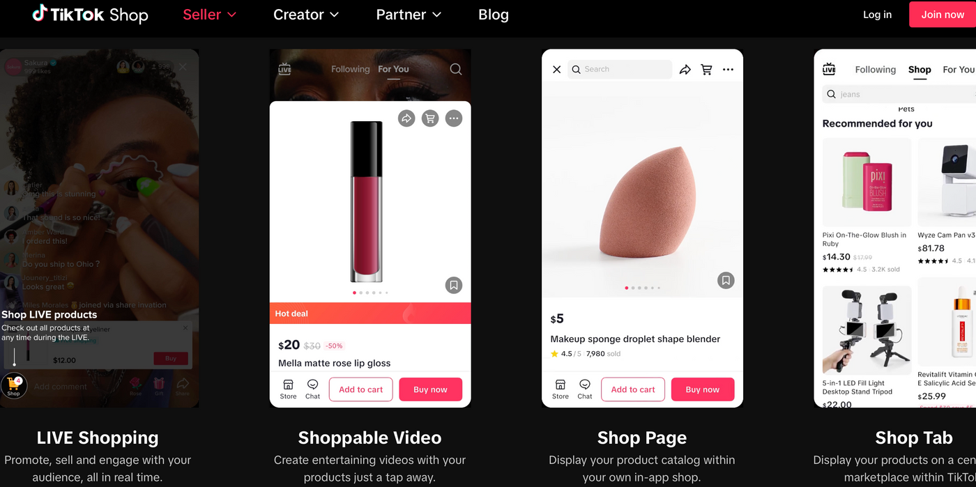 Shopping on TikTok