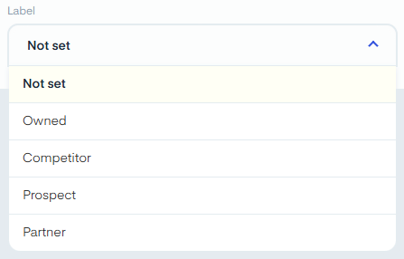 Account Type in measure studio