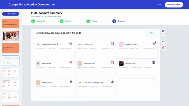 Flexible Tile Positioning in Reports on Measure Studio