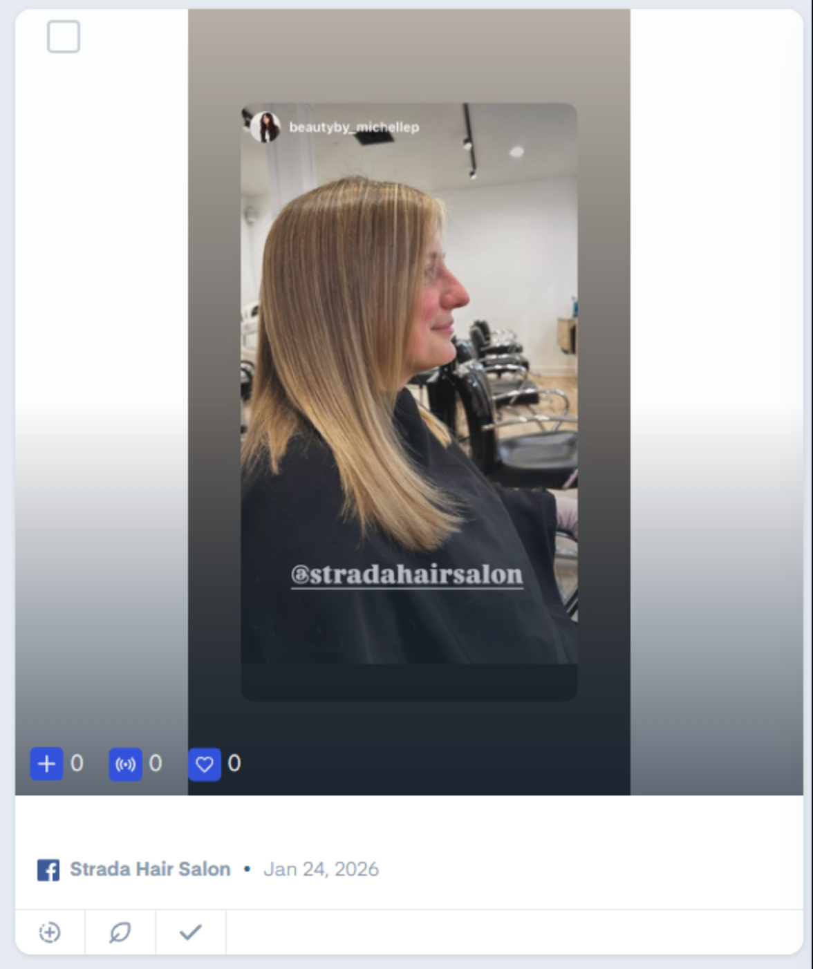 Example of Facebook Stories in Measure Studio