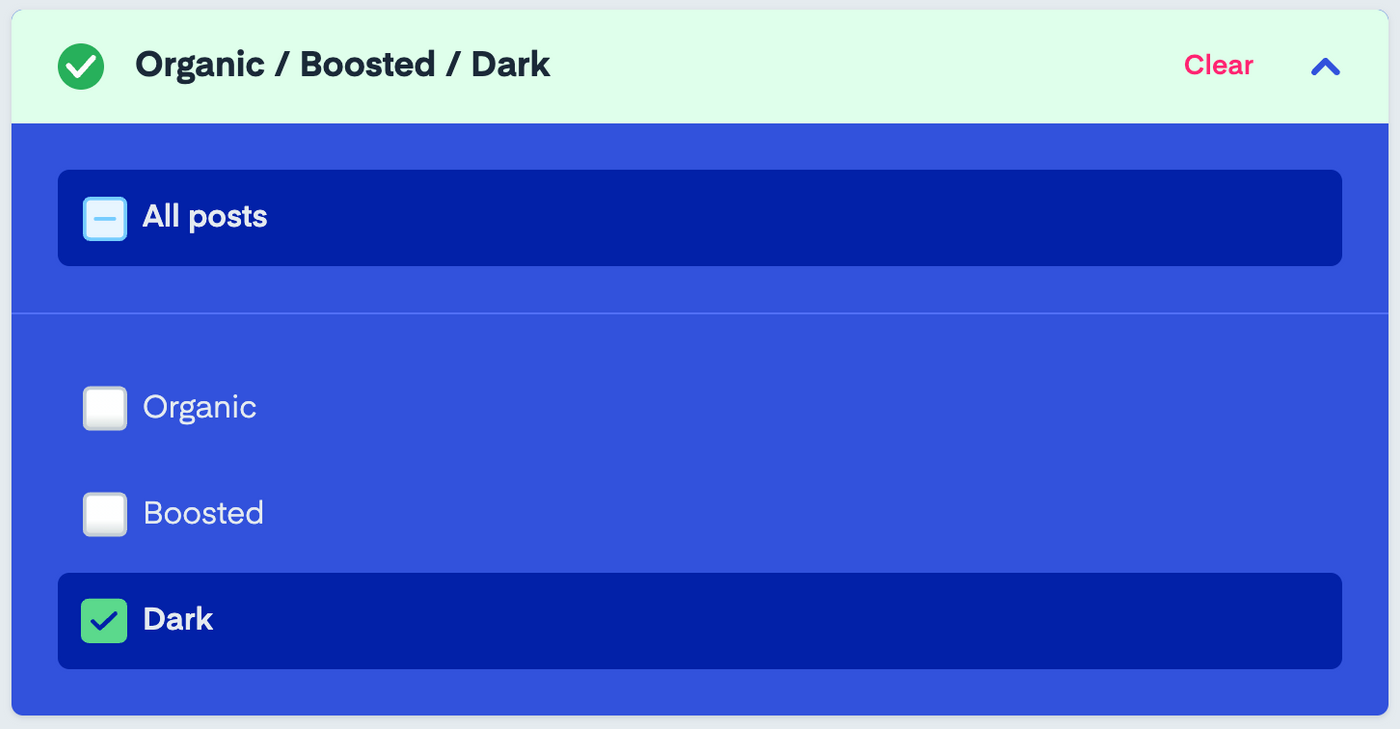 Measure Studio lets social media managers measure dark posts and organic content.
