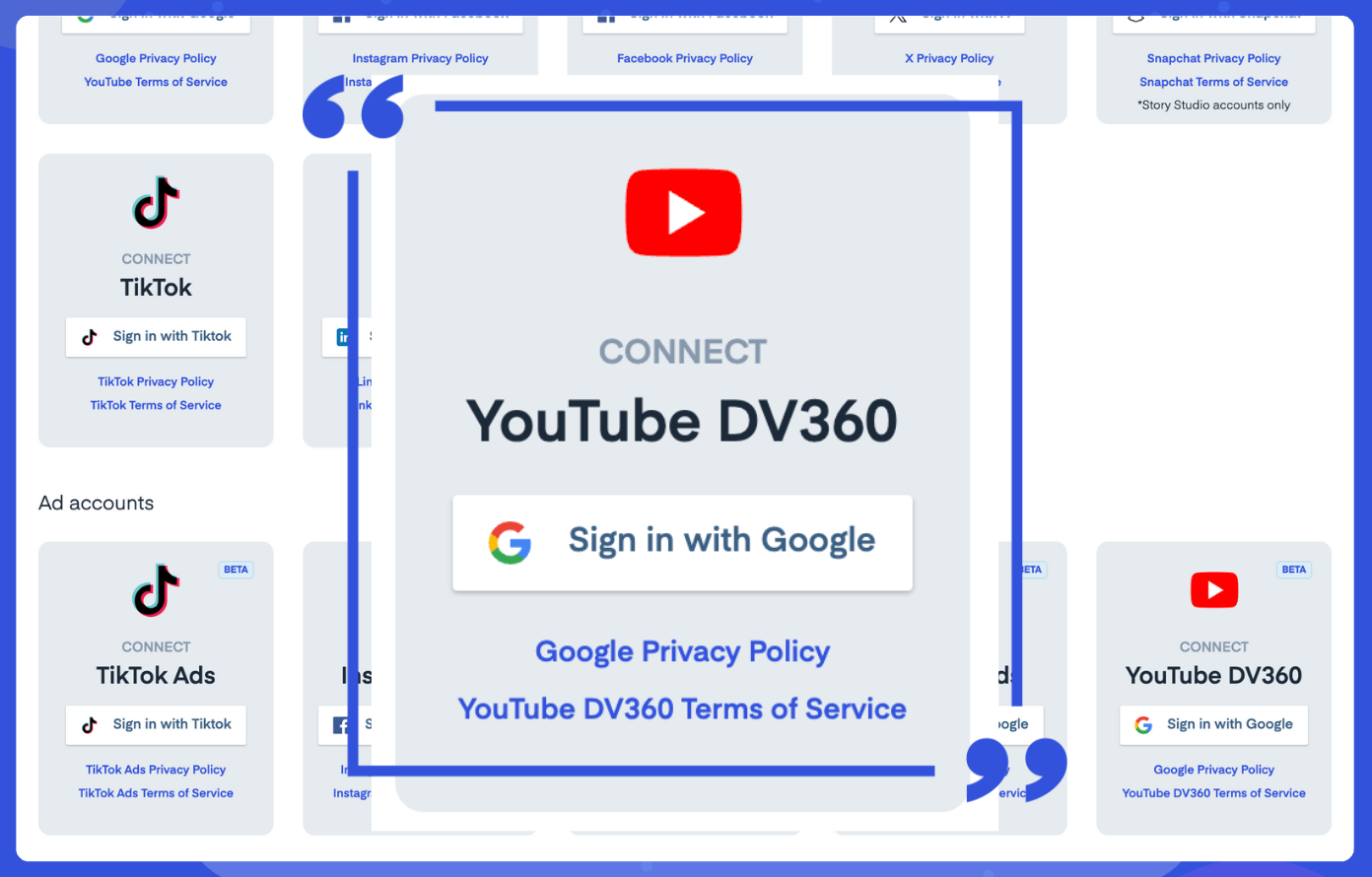 Connect your Google DV360 to Measure Studio to improve your paid YouTube analytics