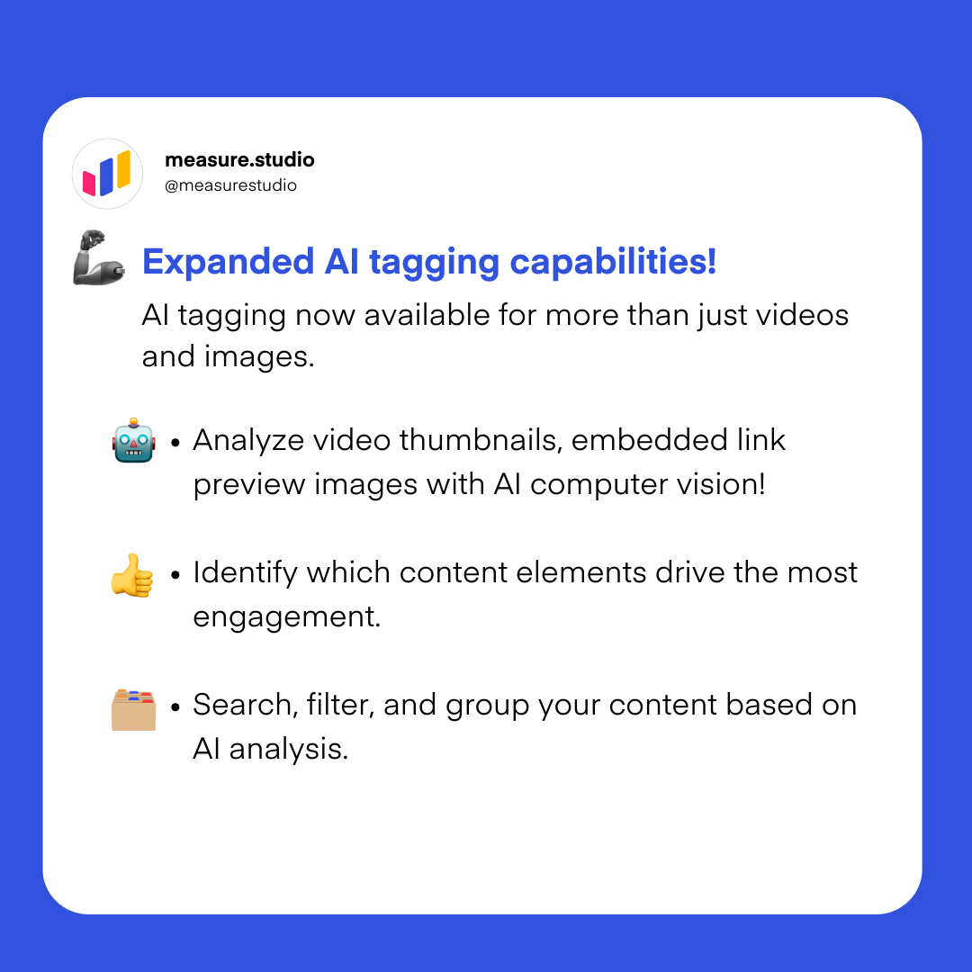 New AI features in Measure Studio